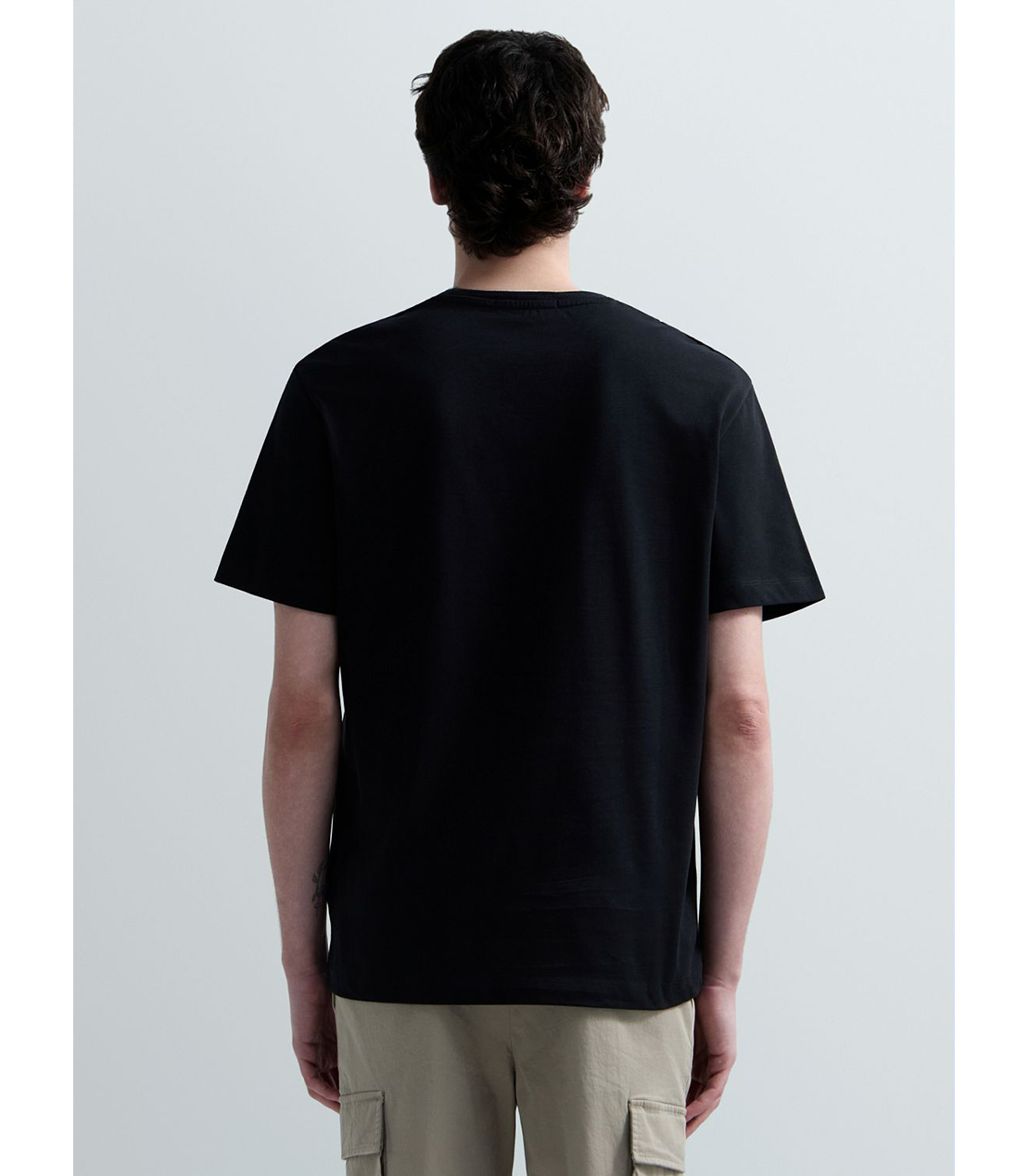 ヘビーコットンジャージートリムTシャツ 詳細画像 ブラック 3